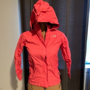 Girls' North Face Raincoat in pink